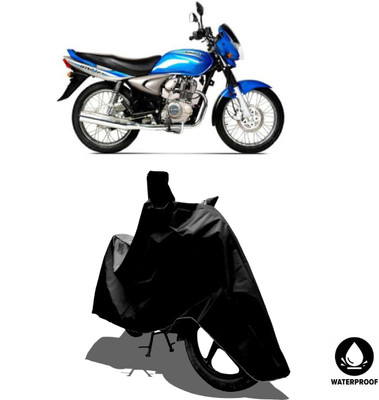 Amexride Waterproof Two Wheeler Cover for Bajaj(Wind 125, Black)