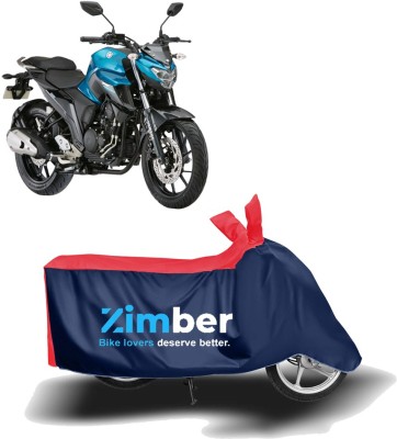 ZIMBER Two Wheeler Cover for Yamaha(FZ25, Red, Blue)