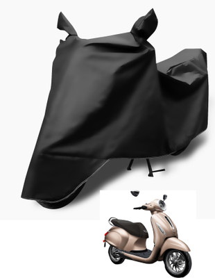 Auto Hub Waterproof Two Wheeler Cover for Bajaj(Chetak, Multicolor)