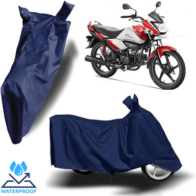 ROYAL AUTO MART Waterproof Two Wheeler Cover for Hero(Splendor I Smart, Blue)
