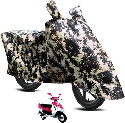 Auto Hub Waterproof Two Wheeler Cover for TVS(Scooty Pep Plus, Multicolor)