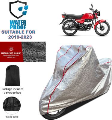 PAGORA Waterproof Two Wheeler Cover for Hero(HF Dawn BS6, Silver)