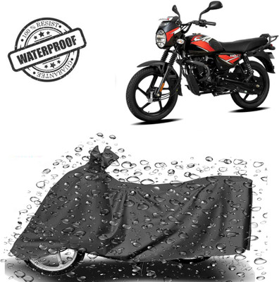 ROYAL AUTO MART Waterproof Two Wheeler Cover for Bajaj(CT110, Grey)