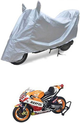 THE REAL ARV Waterproof Two Wheeler Cover for Honda(Silver)