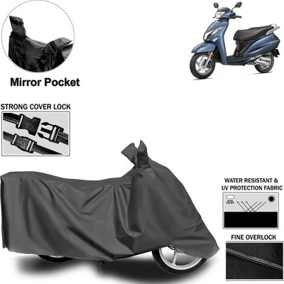 Rhtdm Two Wheeler Cover for Honda(Activa, Grey)