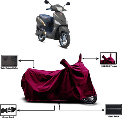 AASHTIK MART Two Wheeler Cover for Hero(Electric Optima HS500 ER, Maroon)