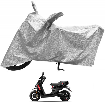 MOCKHE Waterproof Two Wheeler Cover for Ather(450 X, Silver)