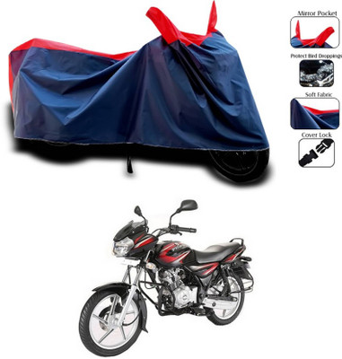 KEDIT Two Wheeler Cover for Bajaj(Discover 135, Red)