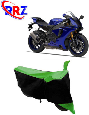 RRZ Waterproof Two Wheeler Cover for Yamaha(YZF R1, Black, Green)