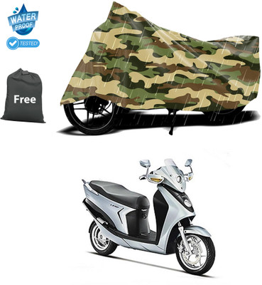 CODOKI Waterproof Two Wheeler Cover for Hero(Leap Hybrid SES BS6, Yellow)