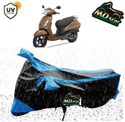 MMSSTAR Waterproof Two Wheeler Cover for Revolt(RV 300, Blue, Black)