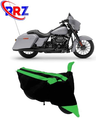 RRZ Waterproof Two Wheeler Cover for Harley Davidson(Street Glide Special, Black, Green)