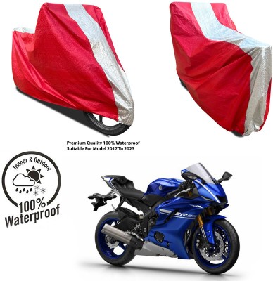 AUTOCAD Waterproof Two Wheeler Cover for Hero(Passion Pro i3S, Silver, Red)