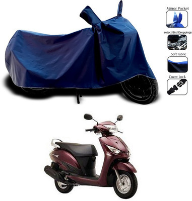 DeepShakshi AUTOMOTIVE Two Wheeler Cover for Yamaha(Alpha, Blue)