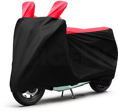 BigFly Two Wheeler Cover for TVS(Jupiter, Red, Black)
