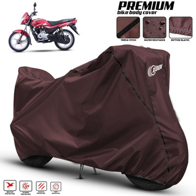 xodi Waterproof Two Wheeler Cover for Bajaj(Platina 100 BS6, Maroon, Black)