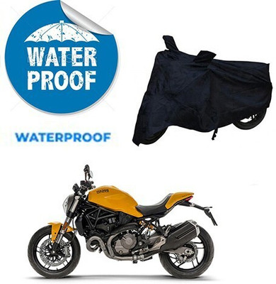 MMSSTAR Waterproof Two Wheeler Cover for Ducati(Monster 821, Black)