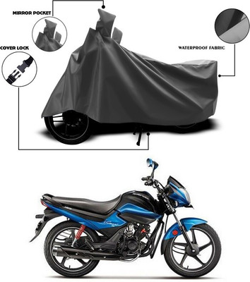 ANTHUB Waterproof Two Wheeler Cover for Hero(Splendor I Smart, Grey)