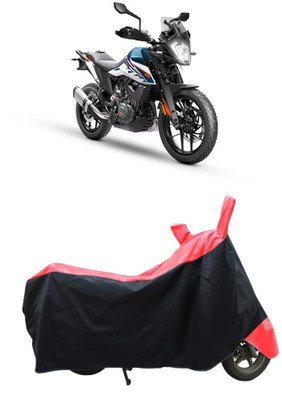 CRONEX Waterproof Two Wheeler Cover for KTM(390 Adventure, Black, Red)