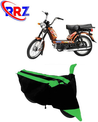 RRZ Waterproof Two Wheeler Cover for TVS(Heavy Duty Super XL, Black, Green)