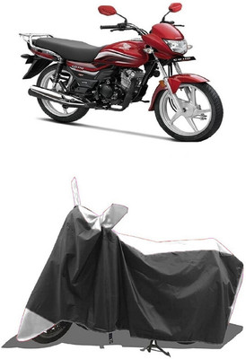 SUGASHRI Waterproof Two Wheeler Cover for Honda(CD 110 Dream, White, Black)