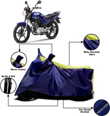 AUCTIMO Two Wheeler Cover for Yamaha(YBR 125, Multicolor)