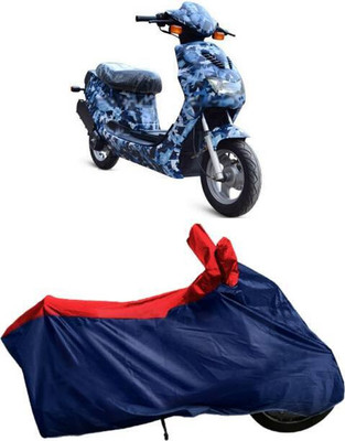 DeepShakshi AUTOMOTIVE Waterproof Two Wheeler Cover for Hero Electric(Blue, Red)