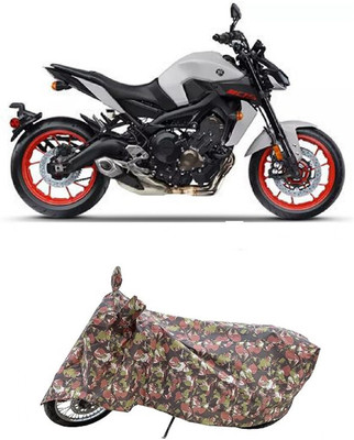 Coxtor Waterproof Two Wheeler Cover for Yamaha(MT 09 BS6, Multicolor)