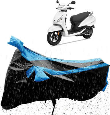 WXR Waterproof Two Wheeler Cover for TVS(Jupiter, Black, Blue)