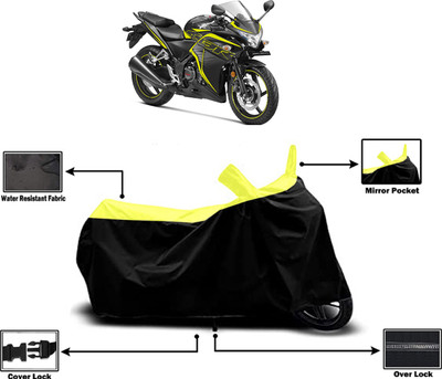 Amexride Two Wheeler Cover for Honda(CBR 250R, Yellow)