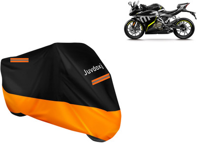 Juvdoxj Waterproof Two Wheeler Cover for CFMoto(250SR, Orange)
