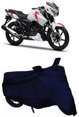 KEDIT Two Wheeler Cover for TVS(Apache 150, Blue)