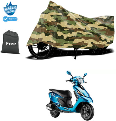 PAGORA Waterproof Two Wheeler Cover for TVS(Scooty Zest, Yellow)