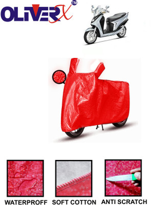 AUTOCAD Waterproof Two Wheeler Cover for Hero(Leap Hybrid SES, Red)