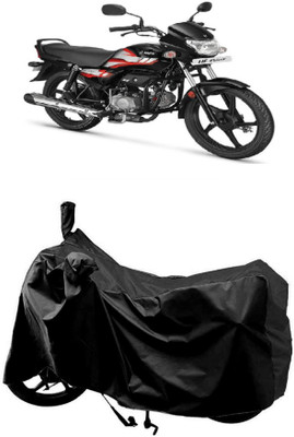 MMSSTAR Waterproof Two Wheeler Cover for Hero(HF Deluxe BS6, Black)
