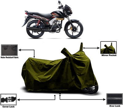 Amexride Two Wheeler Cover for Mahindra(Centuro, Green)