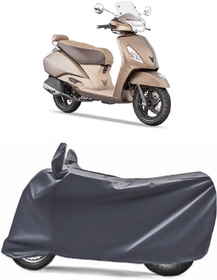 V VINTON Two Wheeler Cover for TVS(Jupiter classic, Grey)