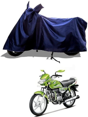 AASHTIK MART Two Wheeler Cover for Hero(HF Deluxe Eco, Blue)