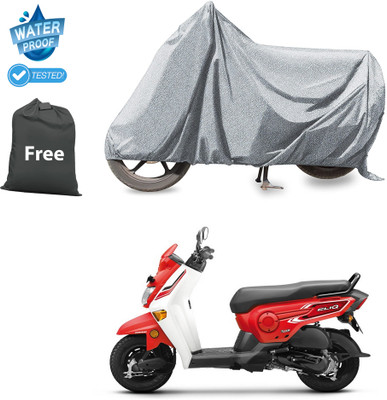 CODOKI Waterproof Two Wheeler Cover for Honda(Cliq, Silver)
