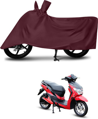 DeepShakshi AUTOMOTIVE Waterproof Two Wheeler Cover for Hero(Electric Dash, Maroon)