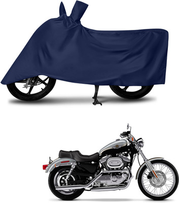 DeepShakshi AUTOMOTIVE Waterproof Two Wheeler Cover for Harley Davidson(1200 Custom, Blue)