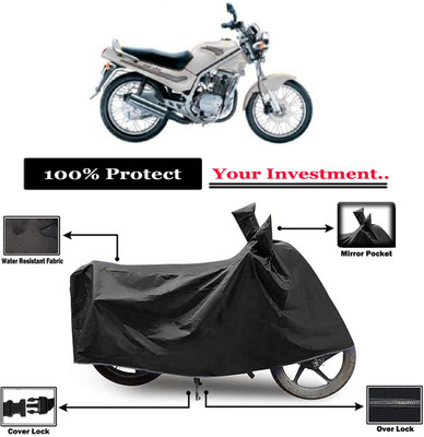 Amexride Two Wheeler Cover for Kinetic(GF 170, Black)