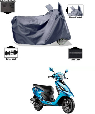 CODOKI Waterproof Two Wheeler Cover for TVS(Scooty Zest, Grey)