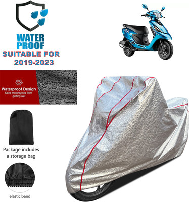 PAGORA Waterproof Two Wheeler Cover for TVS(Scooty Zest, Silver)