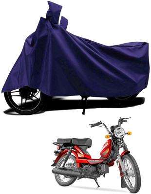 KEDIT Two Wheeler Cover for TVS(XL 100, Blue)