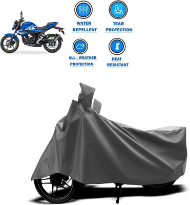 DeepShakshi AUTOMOTIVE Two Wheeler Cover for Suzuki(Gixxer SF, Grey)
