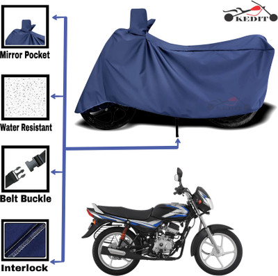 KEDIT Two Wheeler Cover for Bajaj(Blue)