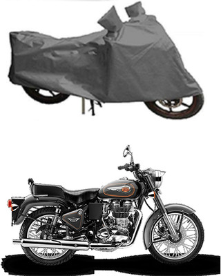 Mdstar Waterproof Two Wheeler Cover for Royal Enfield(500, Grey)