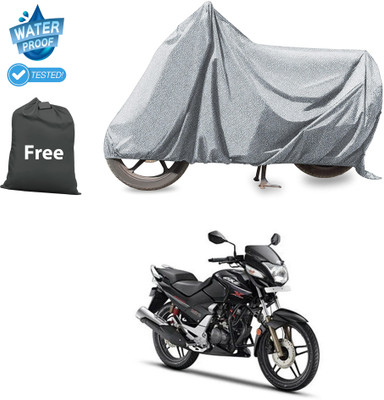 CODOKI Waterproof Two Wheeler Cover for Hero(CBZ, Silver)