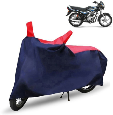 MMSSTAR Waterproof Two Wheeler Cover for Bajaj(CT100, Red, Blue)